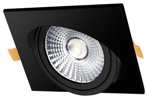 LED Beépíthető lámpa LED/6W/230V 4000K 8,5x8,5 cm fekete