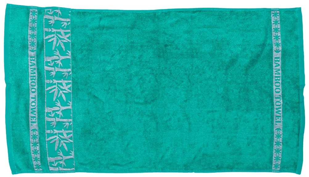 BAMBOO zöld bambusz fürdőlepedő 70 x 140 cm, 70% bambuszszál | 30% pamut