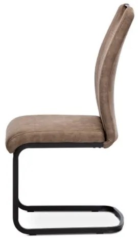 Scaun de masă modern cu bază de sanie în culoarea trufei Dcl-413