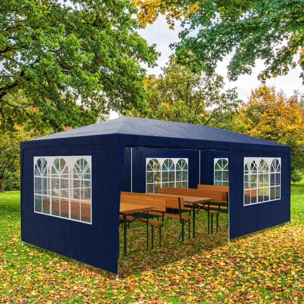 NEAPOL rendezvénysátor, 3x6m, kék Jurhan