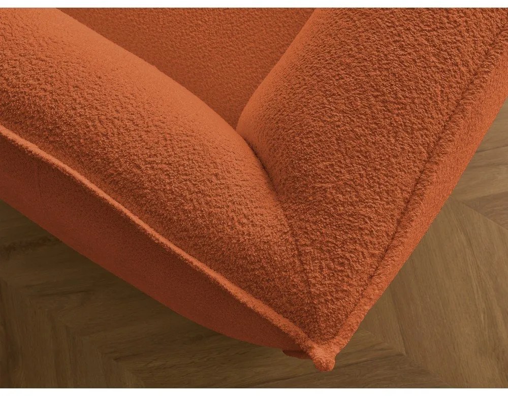 Narancssárga buklé kanapé 242 cm Giorgia – Bobochic Paris