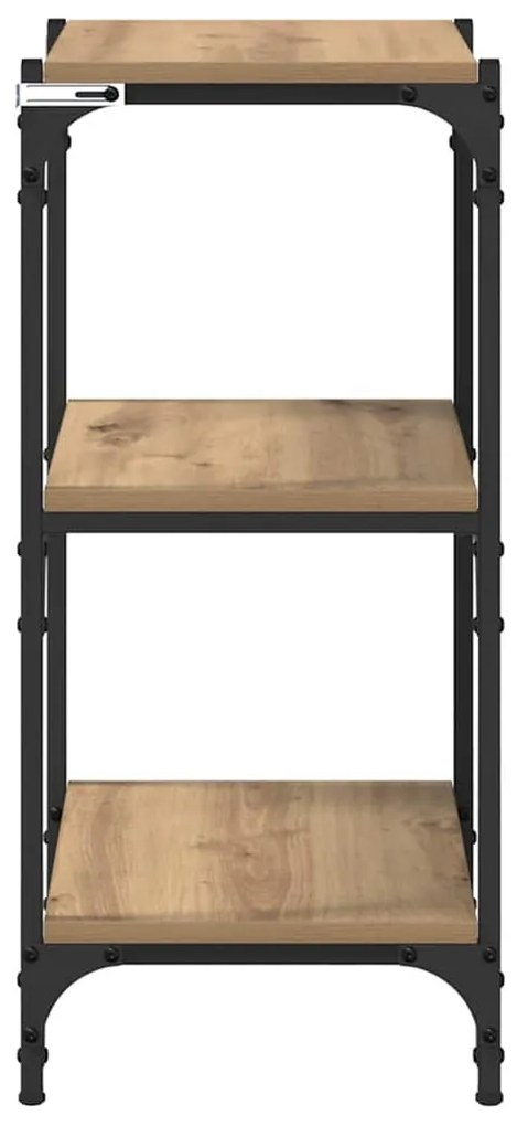 Könyvespolc kézműves tölgy 40 x 33 x 71 cm Faanyag