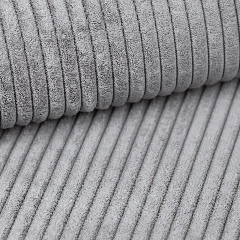 U alakú ülőgarnitúra SMART COSARO 295x140 cm, világosszürke