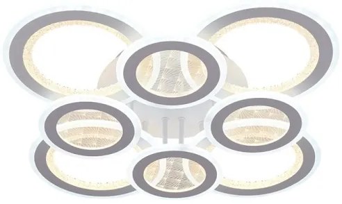 LED Dimmelhető felületre szerelhető csillár LED/200W/230V 3000-6500K + távirányítás