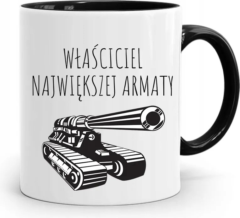 Fekete Bögre Fiúnak Legnagyobb Ágyú nyomott mintával