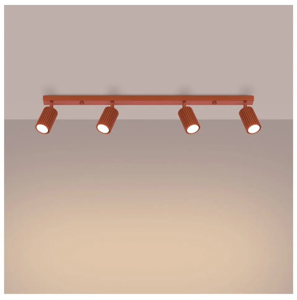 Téglavörös spotlámpa 6,5x81 cm Gleam – Sollux