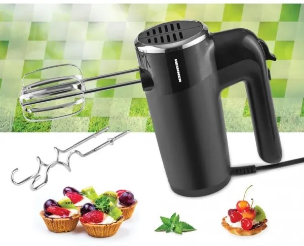 Heinner HM-300BK - Kézi habverő 300W/230V fekete