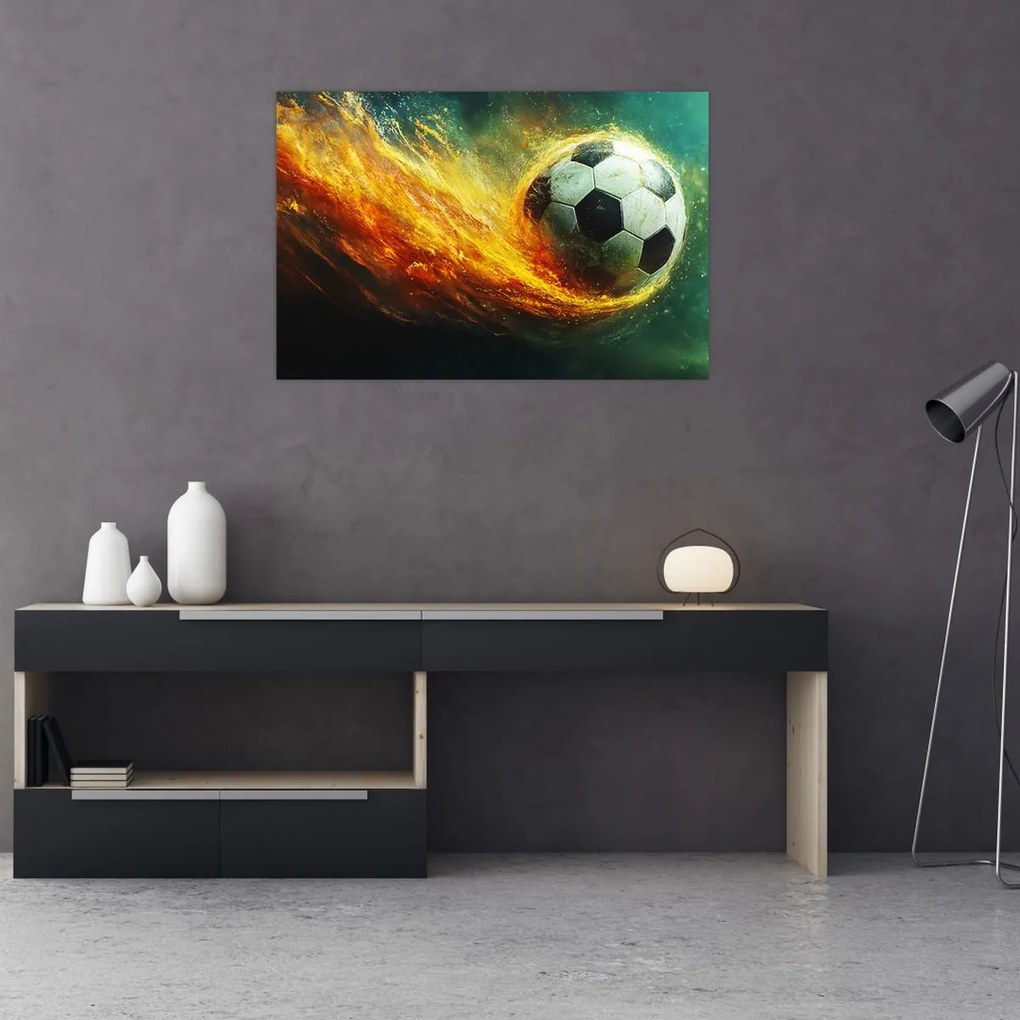Kép - Focilabda repülés közben (90x60 cm)