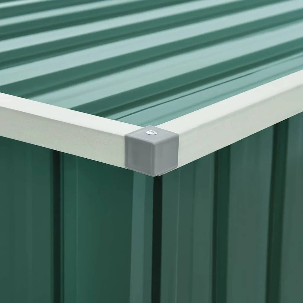 zöld kerti tárolóláda 171 x 99 x 93 cm