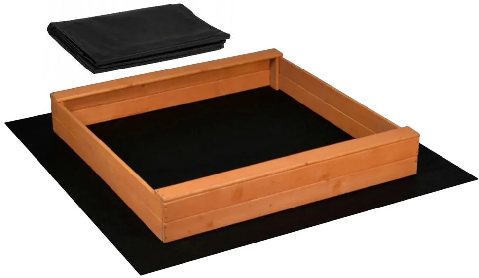 Homokozó 120cm impregnált + agrotextil