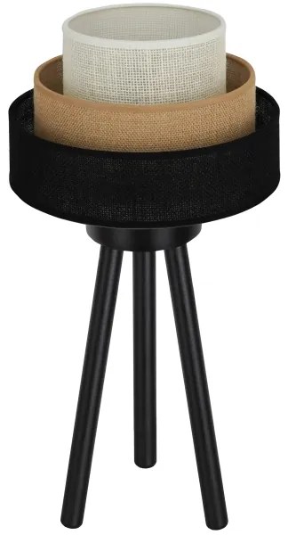 Brilagi - ASPEN LUNETA asztali lámpa 1xE27/15W/230V fekete/beige/krém