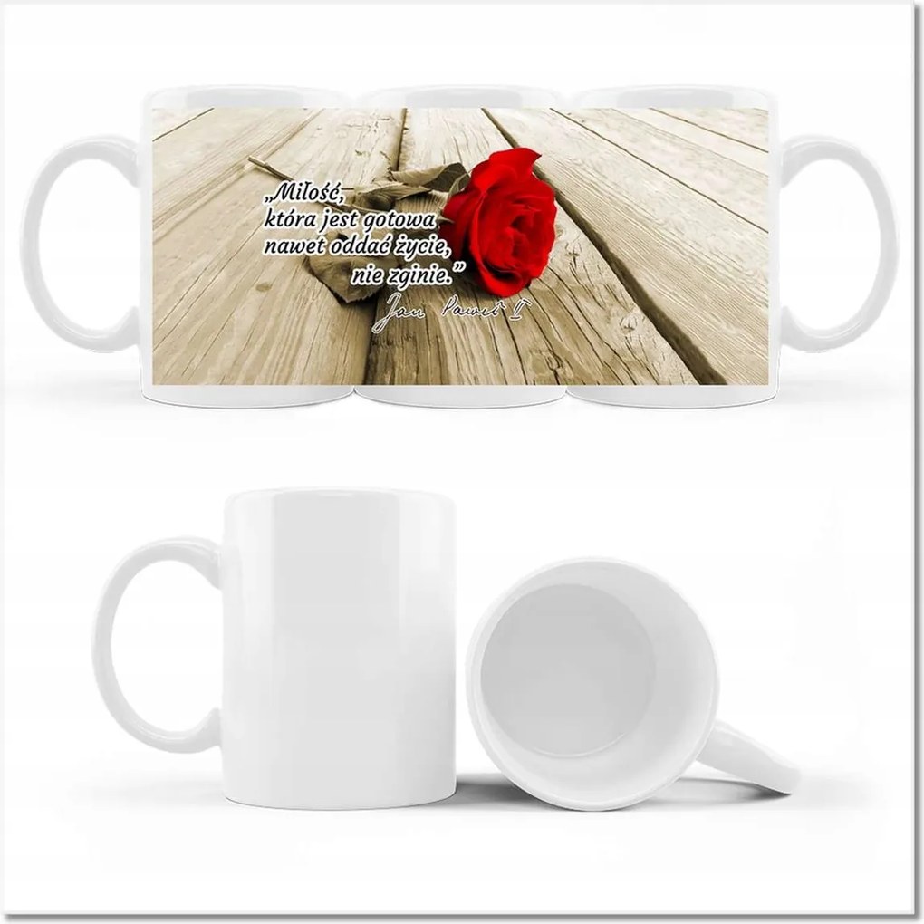 II. János Pál pápa idézetek fényképes bögre