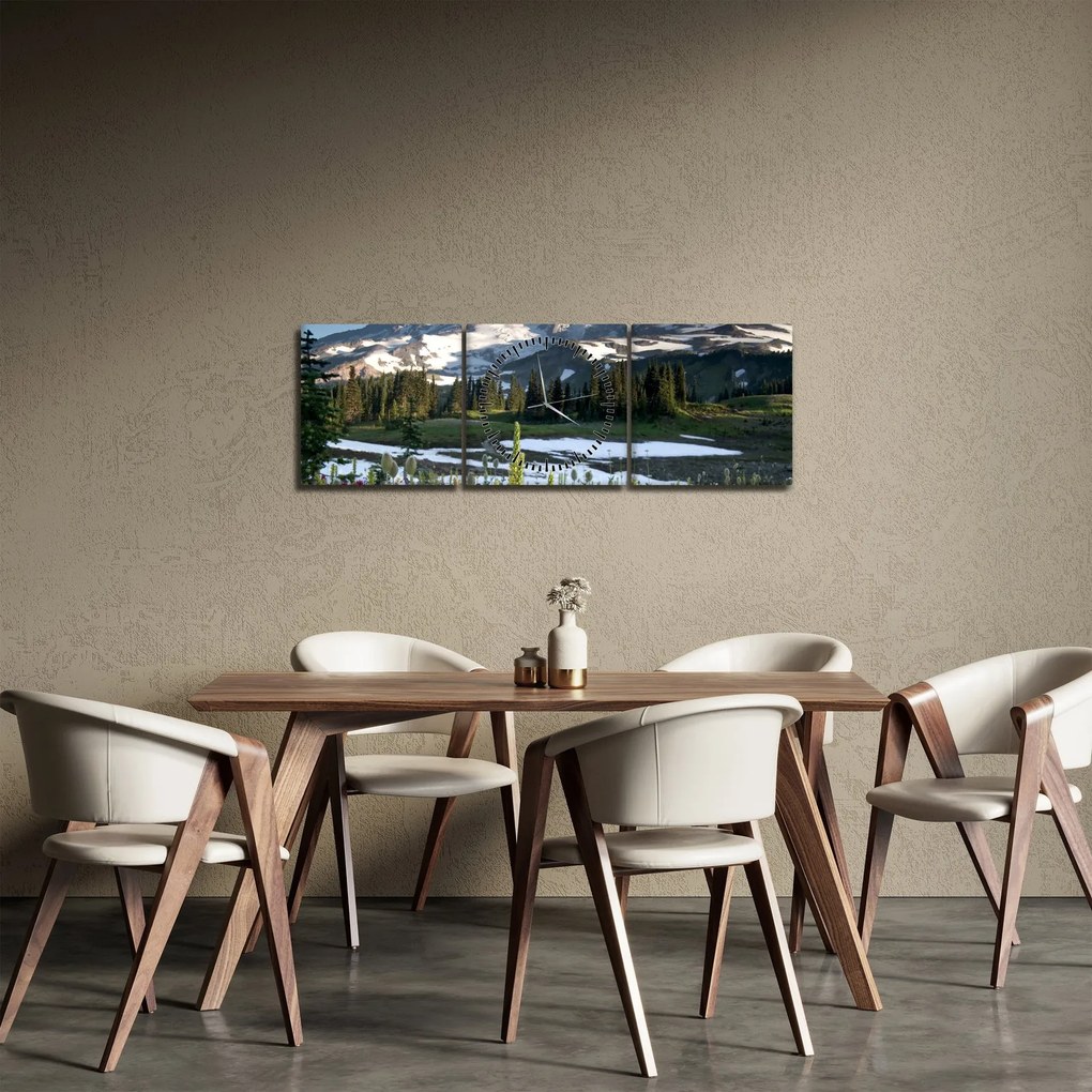 Kép - Mount Rainier (órával) (90x30 cm)