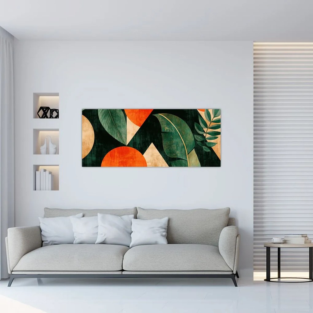 Kép - Geometrikus természeti minták II. (120x50 cm)