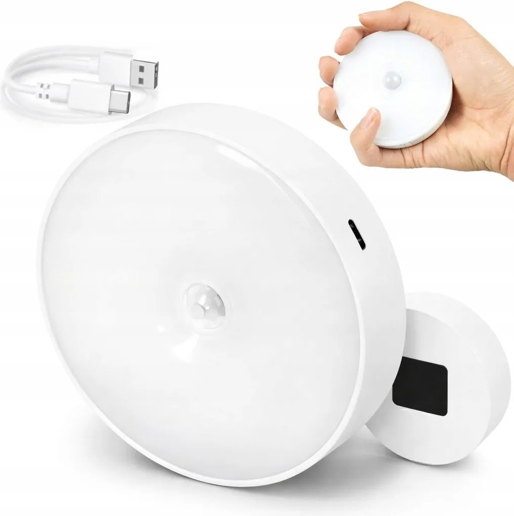 LED-es lámpa mozgásérzékelővel vezeték nélküli mágneses meleg fény