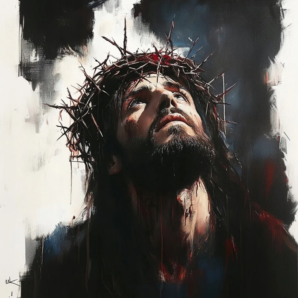 Vászonkép Canvas Jézus Töviskorona Szenvedély Vallás 40x40