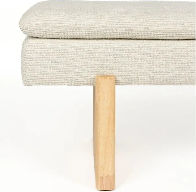 Krémszínű párnázott pad Jappo – White Label