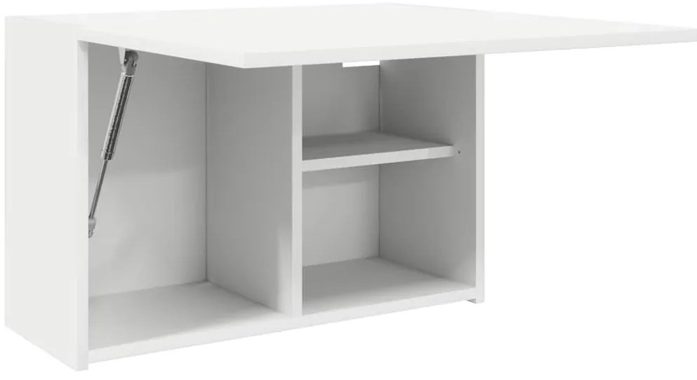 fehér szerelt fa fali fürdőszobaszekrény 60x25x40 cm