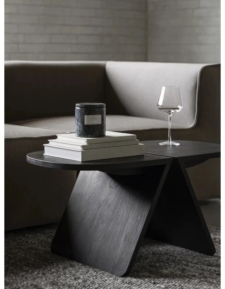 Fekete tölgyfa dohányzóasztal 43x80 cm Avio – Blomus