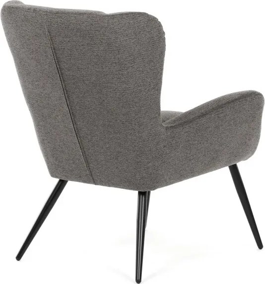 Fotel (füles), szürke, szövet, AK-H9206 GREY2