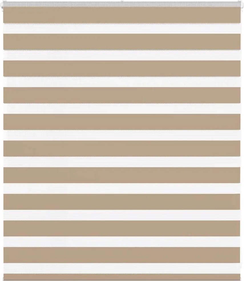 vidaXL zebrafüggönnyel homokbarna szövetszélesség 115,9 cm poliészter