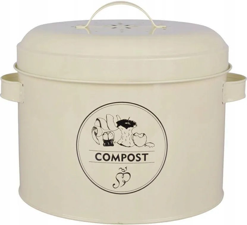 Konyhai komposztáló szénszűrővel 6,3 L Konyhai tartály
