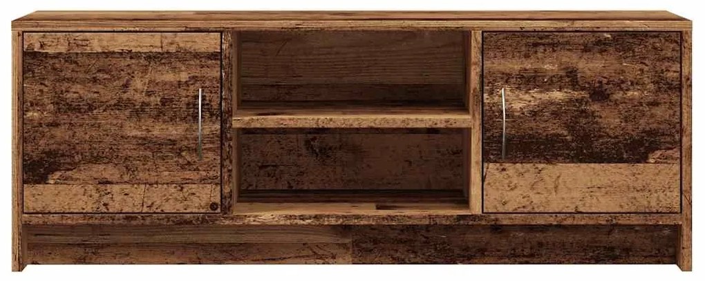 antik fa színű szerelt fa TV-szekrény 102 x 30 x 37,5 cm