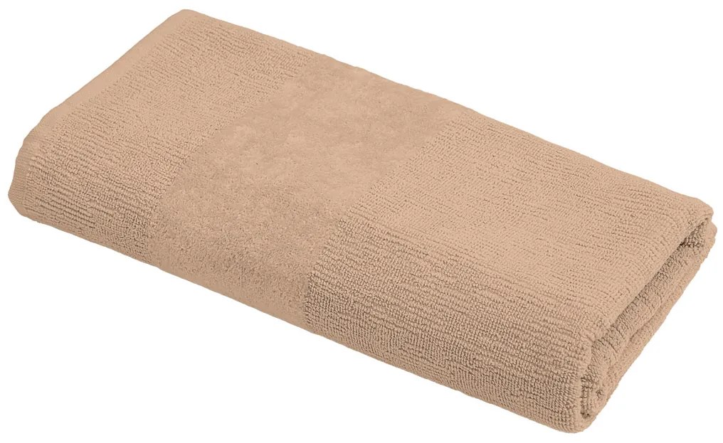 Fürdőlepedő CARRARA 70x140 cm világosbarna, 100% pamut