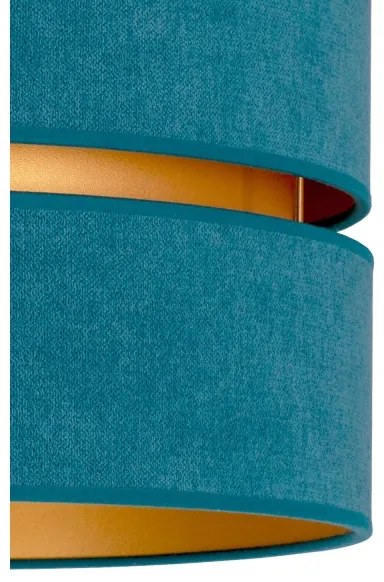 Duolla - Mennyezeti lámpa DUO 1xE27/40W/230V átm. 40 cm türkiz/arany