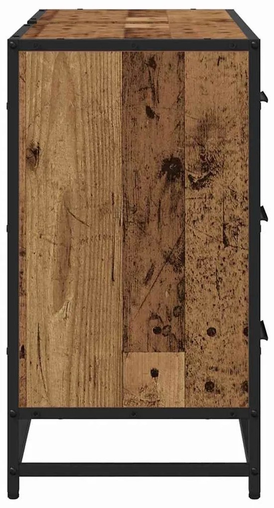 Fürdőszobai mosdószekrény Régi fa 80 x 33 x 60 cm Faanyag