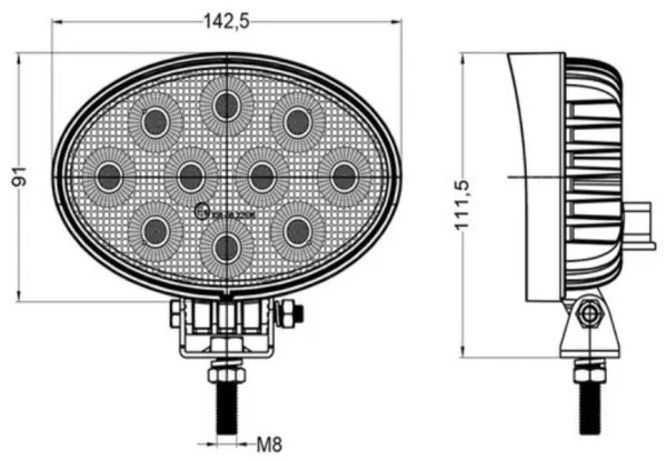 LED Autós spotlámpa OSRAM LED/40W/10-30V IP68 5700K