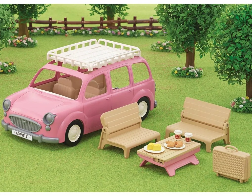 Sylvanian family 5535 Van rózsaszín családi autó