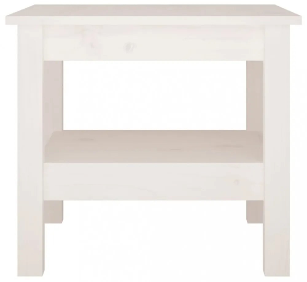 tömör fenyőfa dohányzóasztal 45 x 45 x 40 cm