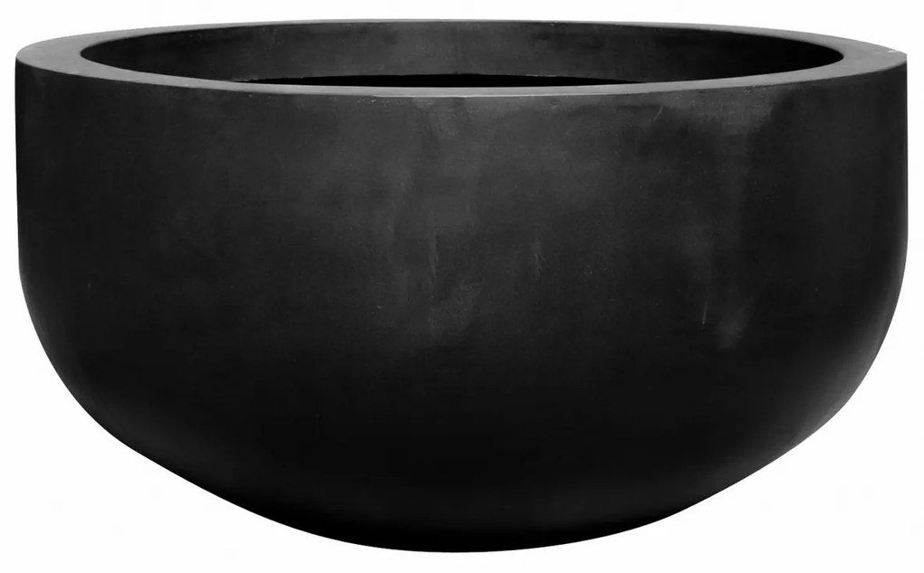 Pottery Pots Virágcserép Városi tál, fekete színű, többféle méretben - PotteryPots méret: S - h 50 cm, ⌀ 92 cm