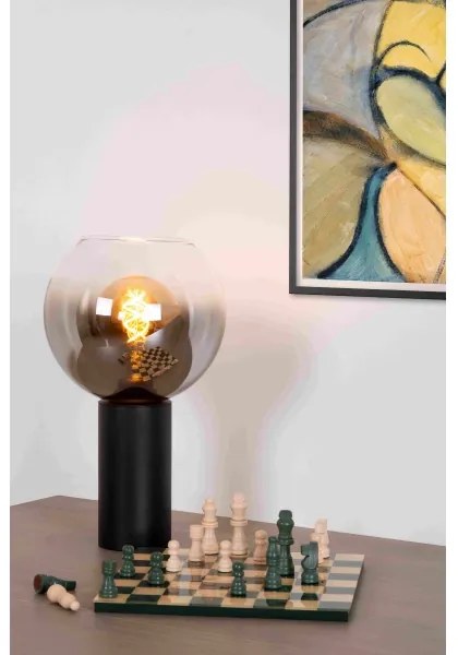 Lucide 45502/01/30 - Asztali lámpa MARIUS 1xE27/40W/230V fekete