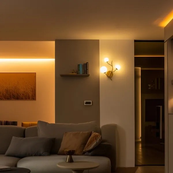 Brilagi - LED Fali lámpa MISTEL 3xG9/3W/230V arany/fehér