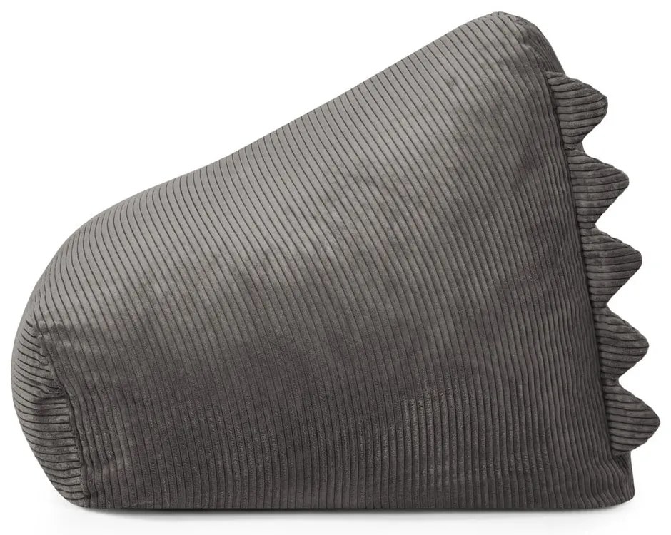 Világosszürke kordbársony gyerek babzsákfotel Snug 80 Dragon – SLOWDOWN