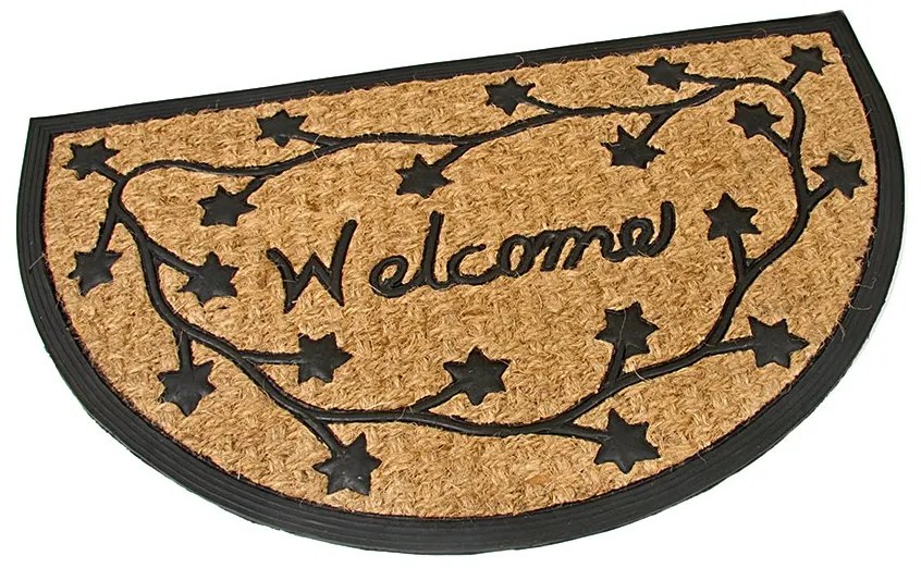 Kókuszos tisztítószőnyeg Welcome Deco 45 x 75 x 0,8 cm, barna