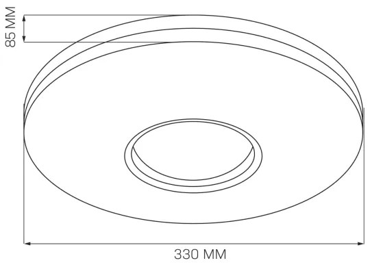 LED Fürdőszobai mennyezeti lámpa DETROIT LED/18W/230V á. 33 cm IP44