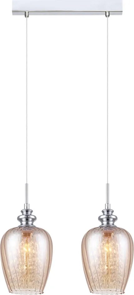 ITALUX MDM2286-2B-CR PIRITA Többágú Függesztett Lámpa Króm, Tea E14 IP20