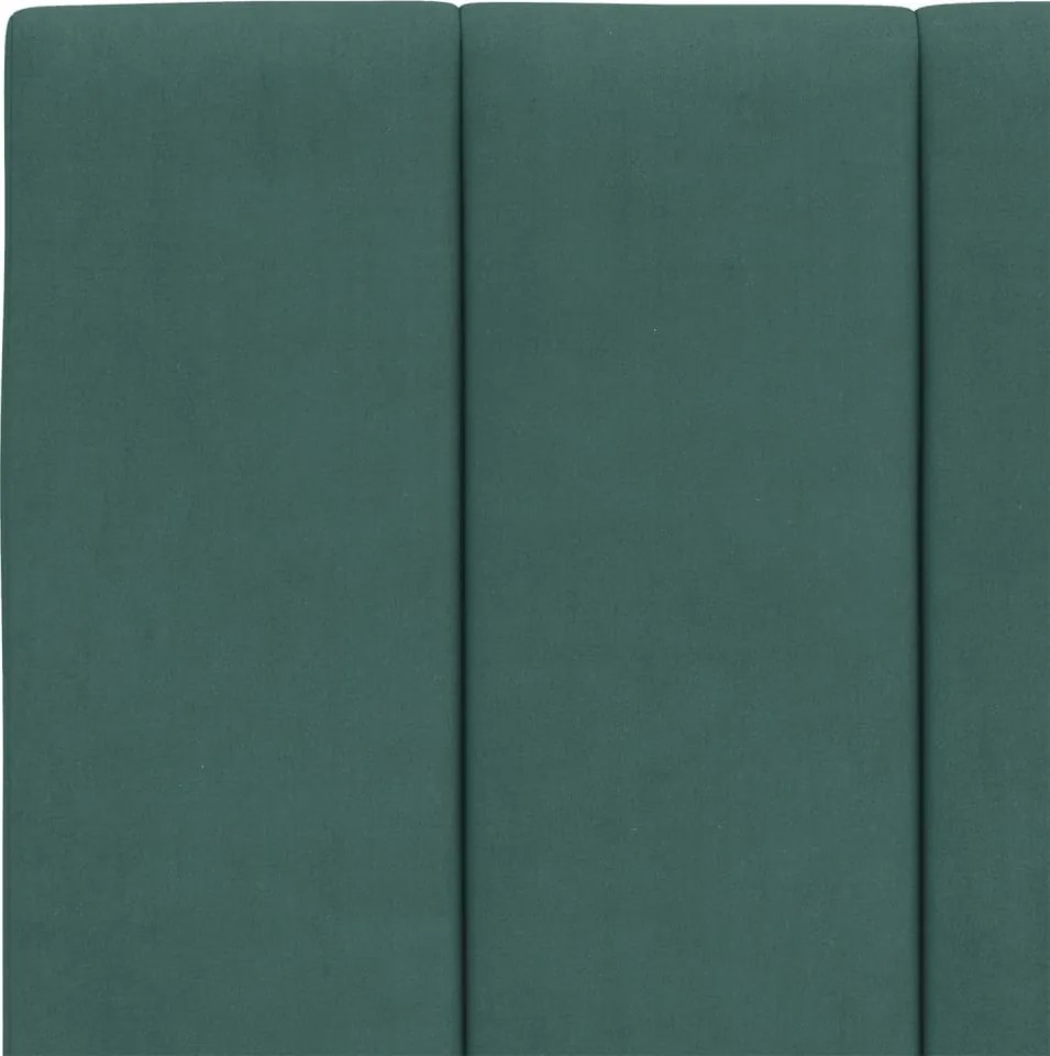 sötétzöld bársony fejtámla párna Hanko 140 cm