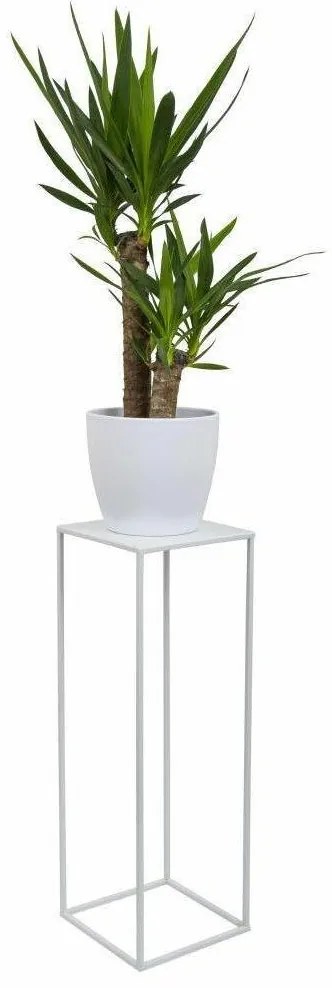 Virágállvány 70x24 cm, fehér