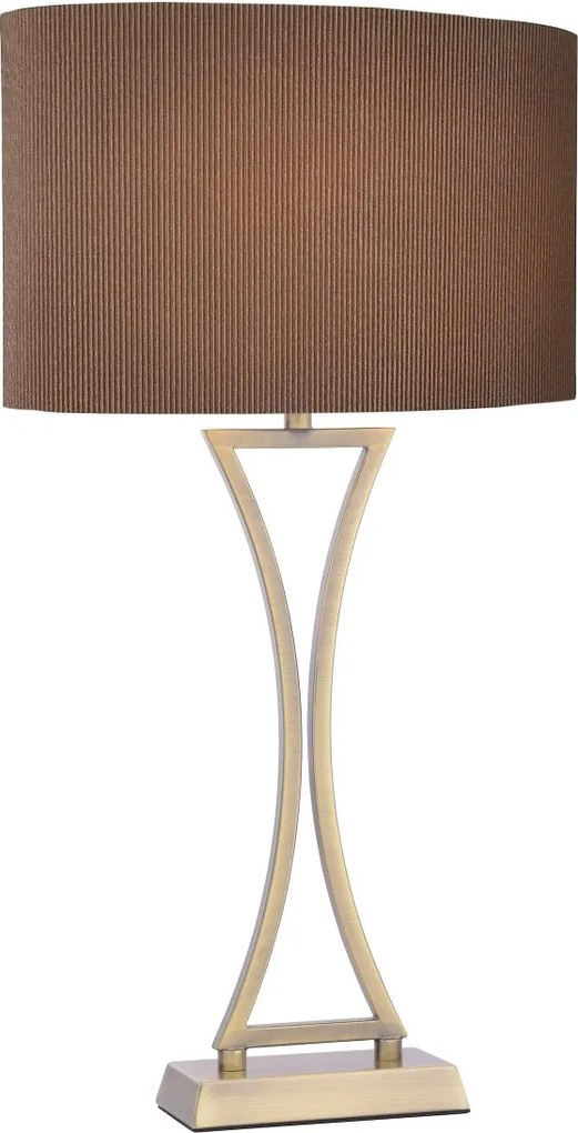 Dar Lighting glamour modern asztali lámpa oporto antik sárgaréz daropo4175