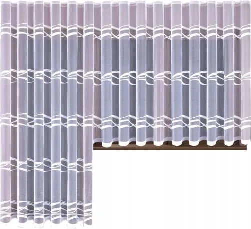 Mg Függöny jacquard 618/175 Fehér 350X250cm kész G szalaggal