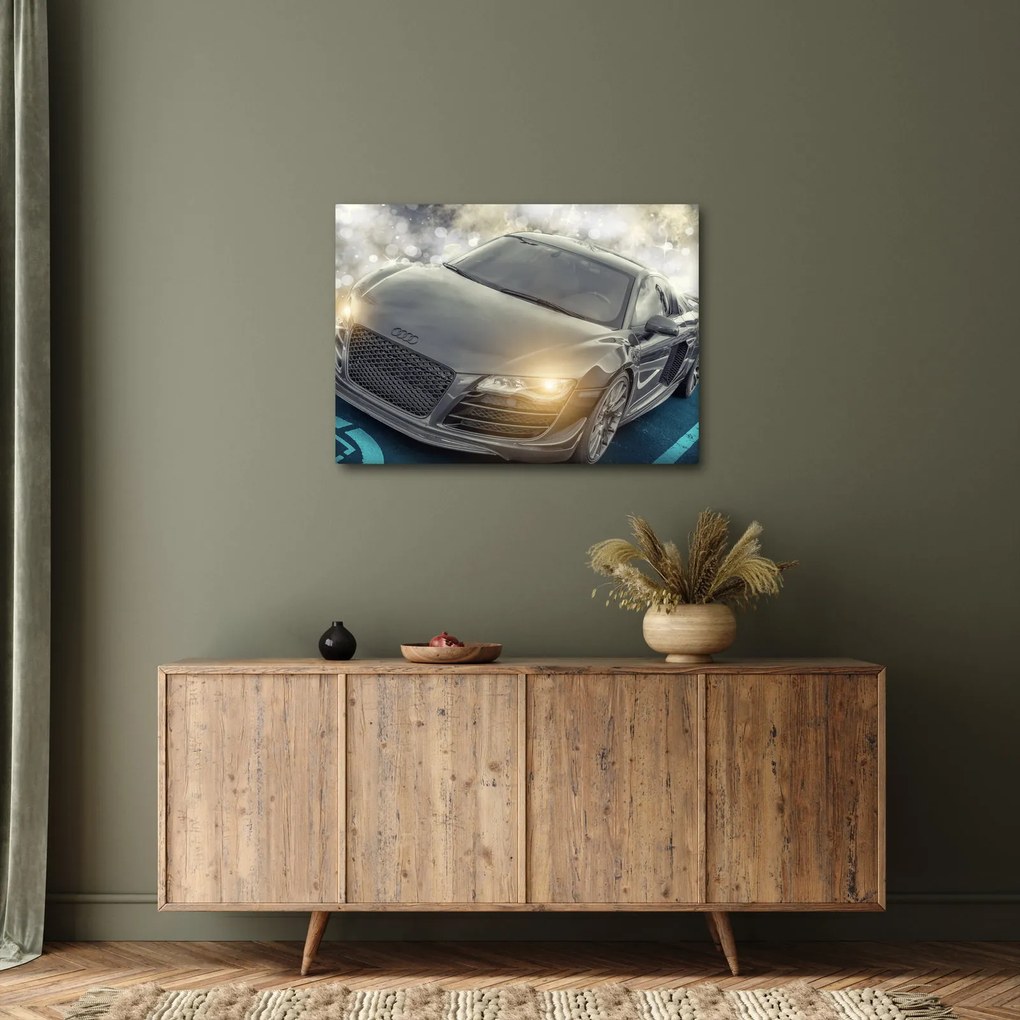 Audi autó képe - szürke (70x50 cm)