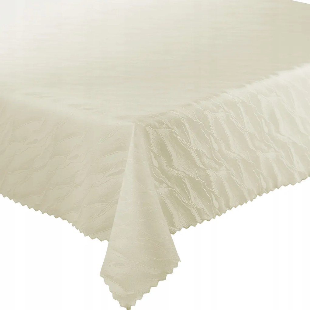 Abrosz Foltálló Asztal Hullámok Ecru 110x220 cm