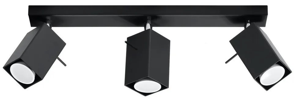 Spotlámpa MERIDA 3 3xGU10/40W/230V fekete