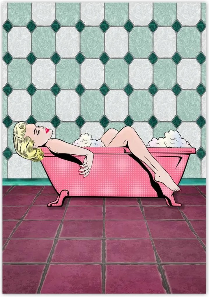 Poszterek 70x100 Marylin Monroe a kádban