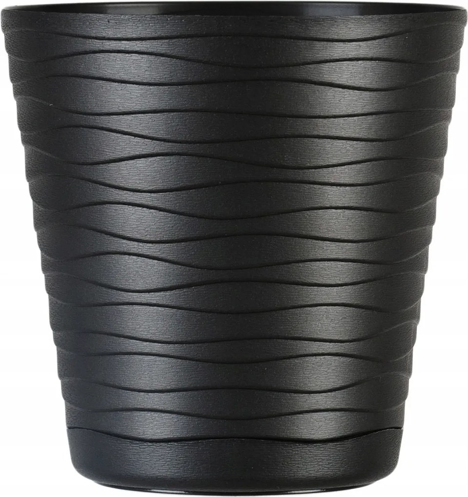 Műanyag kaspó Fekete Don-Plast 17 x 17 cm