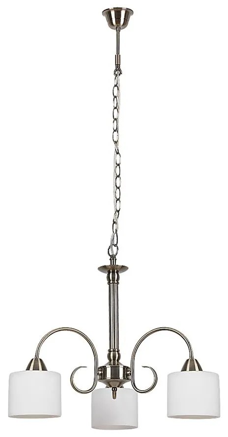 Rabalux 7275 - Csillár EDITH 3xE27/60W/230V bronz